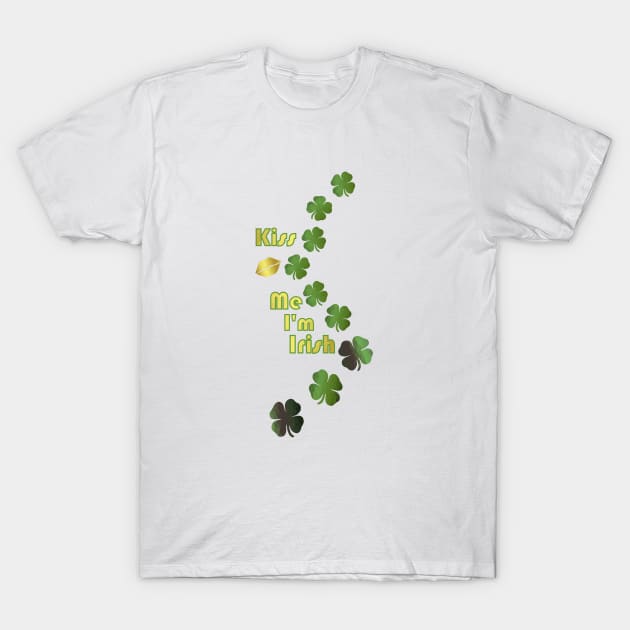 ST PADDYS Day Irish Kisses T-Shirt by SartorisArt1